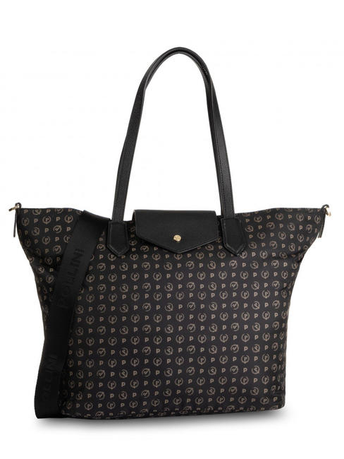POLLINI HERITAGE SOFT Einkaufstasche, mit Schultergurt Schwarz - Damentaschen