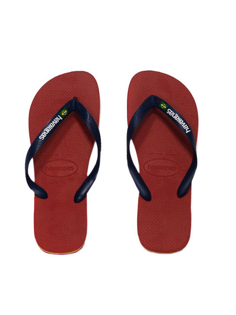 HAVAIANAS BRASIL LOGO   Flip-Flops mit Brasil-Logo ROT - Schuhe Unisex