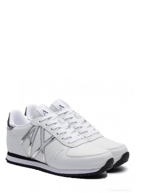 ARMANI EXCHANGE RIO Turnschuhe weiß / silb - Damenschuhe