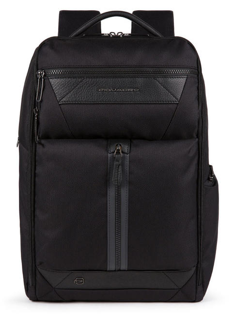 PIQUADRO TRAKAI Laptoprucksack 14 "/ Ipad 9,7" / 11 " Schwarz - PC-Rucksäcke