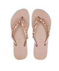 HAVAIANAS SLIM LEAVES Flip Flops ros&eacute; / gold - Damenschuhe - 1