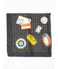 POLLINI PATCH Bedrucktes Foulard Schwarz - Schals - 1