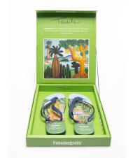HAVAIANAS RETRATOS Flip-Flops mit Geschenkbox Navy blau - Schuhe Unisex - 1