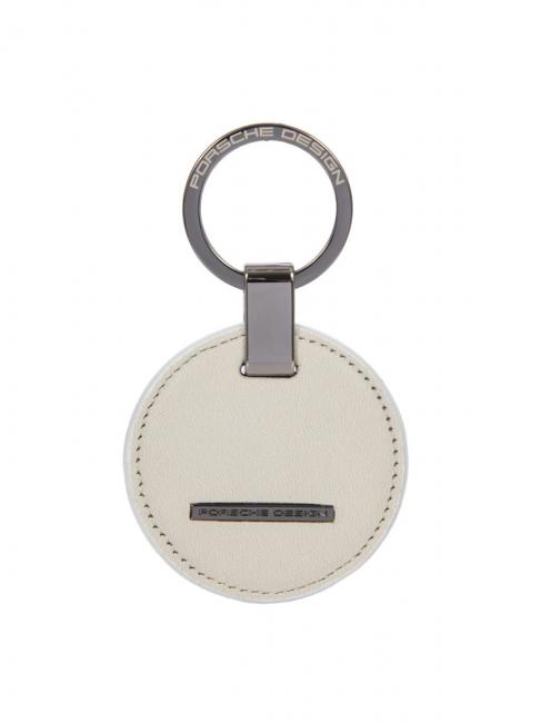 PORSCHE DESIGN CIRCLE Schlüsselanhänger aus Leder Weiß - Schlüsselanhänger und Schlüsseletuis