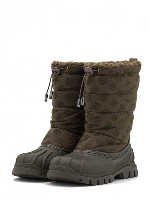 GUESS amoro Stiefelette 3cm After-ski boots Oliven - Damenschuhe