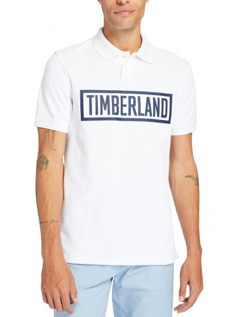TIMBERLAND 3D LOGO Poloshirt mit kurzen Ärmeln Weiß - Herren-Polo-Shirts/Herren-Polo-Shirt/Herrenpoloshirt/Herrenpoloshirts