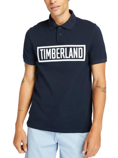 TIMBERLAND 3D LOGO Poloshirt mit kurzen Ärmeln dunkler Saphir - Herren-Polo-Shirts/Herren-Polo-Shirt/Herrenpoloshirt/Herrenpoloshirts