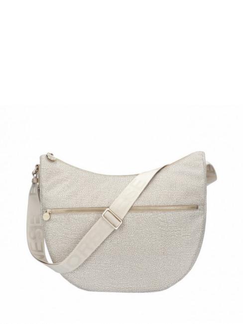BORBONESE LUNA M Schultertasche Sand - Damentaschen