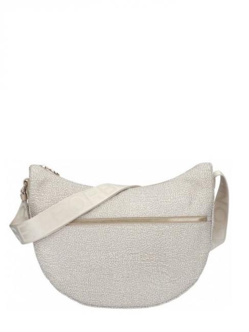 BORBONESE LUNA M Schultertasche Sand - Damentaschen
