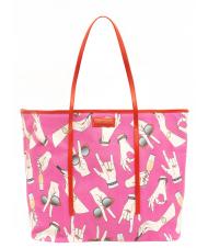 TRUSSARDI Shopping bag maxi  all over  Fuchsie - Damentaschen - 1