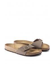 BIRKENSTOCK MADRID BIRKIBUC Pantoffel-Sandale Mokka - Schuhe Unisex - 1