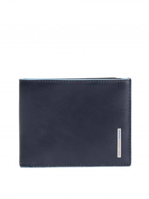 PIQUADRO BLUE SQUARE Geldbörse aus Leder Blau - Brieftaschen Herren