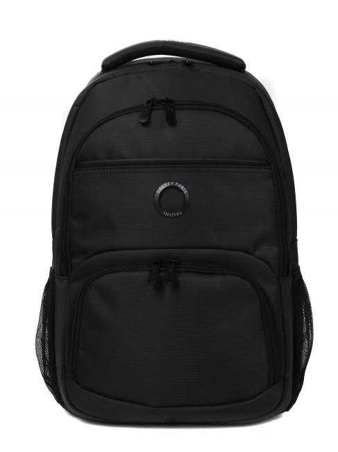 DELSEY ELEMENT AVIATOR Rucksack mit zwei Fächern, 15,6 "PC-Halterung Schwarz - PC-Rucksäcke