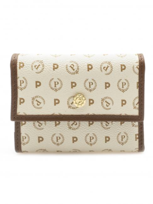 POLLINI Geldb&ouml;rse HERITAGE CLASSIC halb, mit Geldb&ouml;rse elfenbein / braun - Brieftaschen Damen