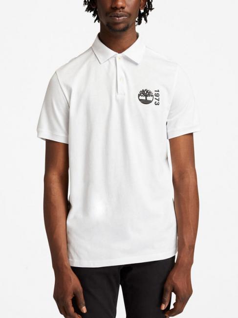 TIMBERLAND SS SIGNATURE Poloshirt mit kurzen Ärmeln Weiß - Herren-Polo-Shirts/Herren-Polo-Shirt/Herrenpoloshirt/Herrenpoloshirts