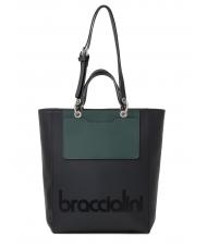 BRACCIALINI MY ONE Hand-/Schulter-Shopper Schwarz Gr&uuml;n - Damentaschen - 1