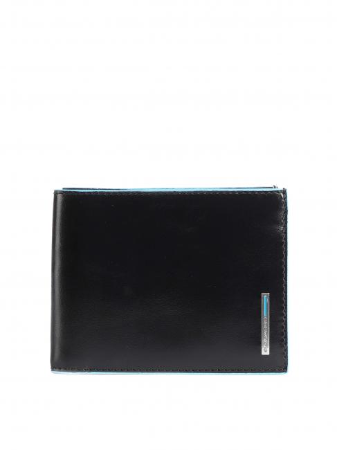 PIQUADRO BLUE SQUARE Geldbörse aus Leder Schwarz - Brieftaschen Herren