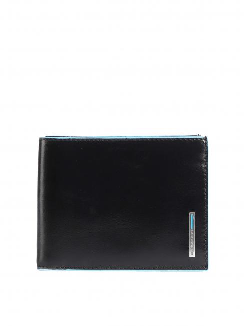 PIQUADRO Geldbörse Linie BLUE SQUARE, aus Leder Schwarz - Brieftaschen Herren