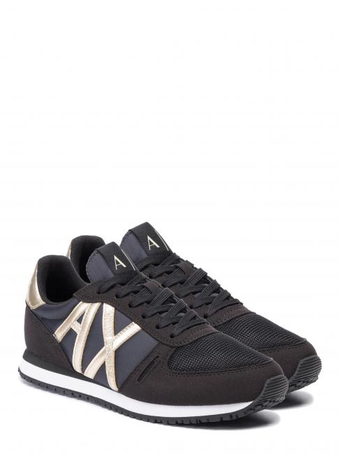 ARMANI EXCHANGE RIO Turnschuhe schwarz / hellgold - Damenschuhe