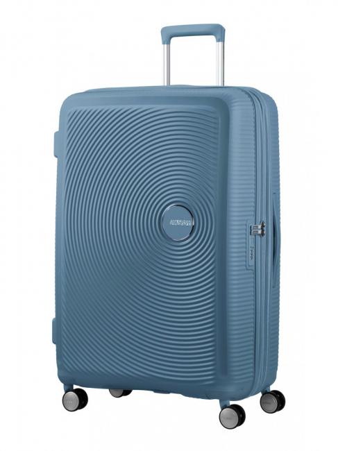 AMERICAN TOURISTER Trolley SOUNDBOX, groß, erweiterbar steinblau - Harte Trolleys