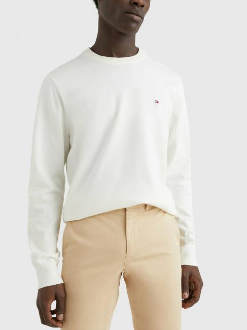 TOMMY HILFIGER 1985 CREW Sweatshirt aus Baumwollmischung Elfenbein - Herrenpullover