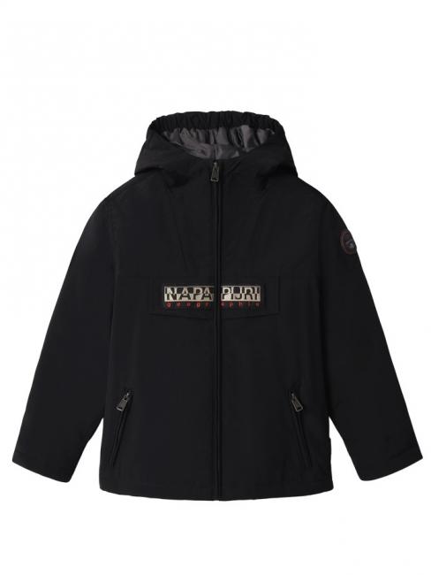 NAPAPIJRI k rainforest op giacca Jacket with zip and hood schwarz 041 - Kinder Jacken