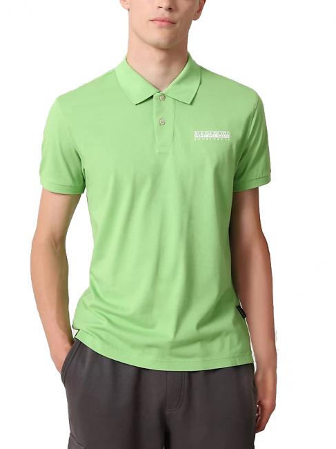 NAPAPIJRI EBEB Poloshirt aus Baumwolle brillant grün - Herren-Polo-Shirts/Herren-Polo-Shirt/Herrenpoloshirt/Herrenpoloshirts