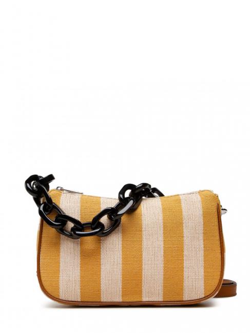 FURLA MOON Mini Bag von Hand, mit Schultergurt Sonnenblumen-/Cognac-Töne h - Damentaschen