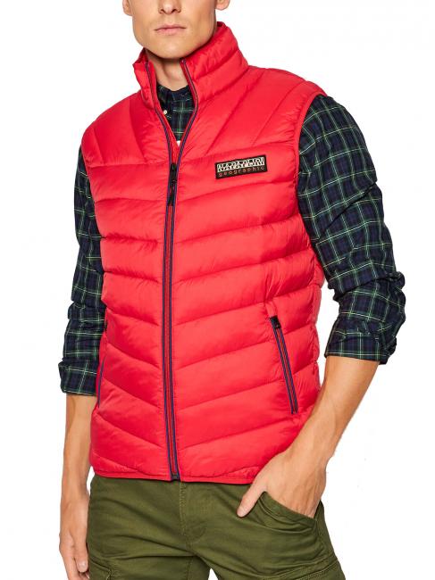 NAPAPIJRI AERONS V 2 Ärmellose Jacke roter Tango - Ärmellose Jacken für Männer