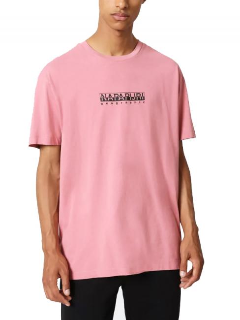 NAPAPIJRI S-BOX SS 2 Baumwoll t-shirt rosa lulu - Herren-T-Shirts