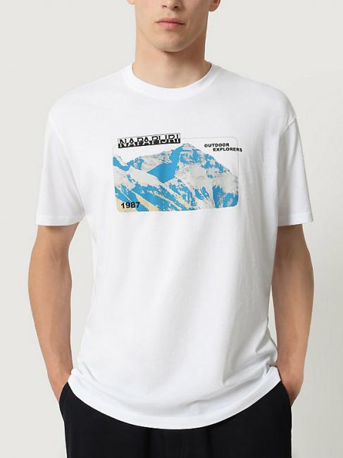 NAPAPIJRI SULE Baumwoll t-shirt weiß grp f8c - Herren-T-Shirts