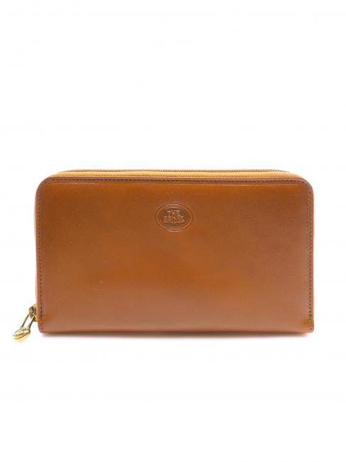 THE BRIDGE STORY Brieftasche mit Reißverschluss dunkler Cognac abb. Gold - Brieftaschen Damen