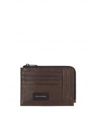 PIQUADRO HARPER Kartenetui / Geldb&ouml;rse aus Leder MORO - Brieftaschen Herren - 1