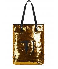 TRUSSARDI T WOW Shopper mit vertikaler Schulter Gold / Schwarz - Damentaschen - 1