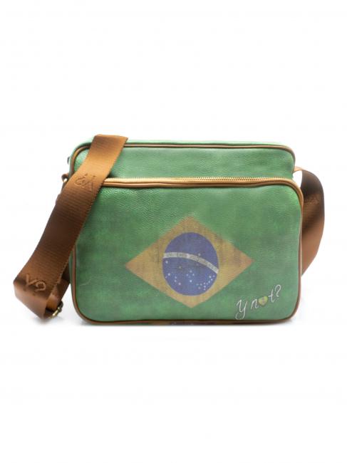 YNOT FLAG VINTAGE Mittlere Umhängetasche mit Tasche BRASILIEN - Damentaschen
