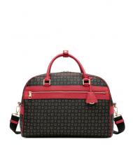 POLLINI HERITAGE TRAVEL Reisetasche mit Schultergurt schwarzer Lack - Reisetaschen - 1