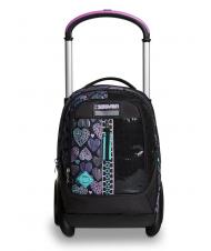 SEVEN 7.1 TYRE Patchyheart Girl Abnehmbarer Trolley-Rucksack - Rucks&auml;cke mit Trolleyfunktion