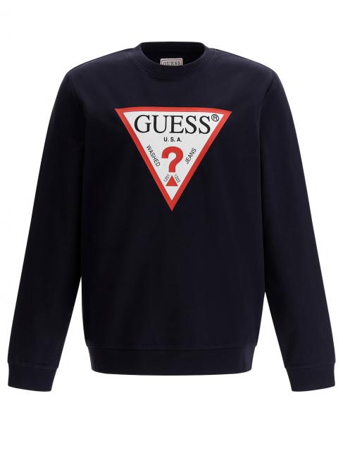 GUESS AUDLEY Sweatshirt mit Dreieck-Logo smartblue - Sweatshirts Herren