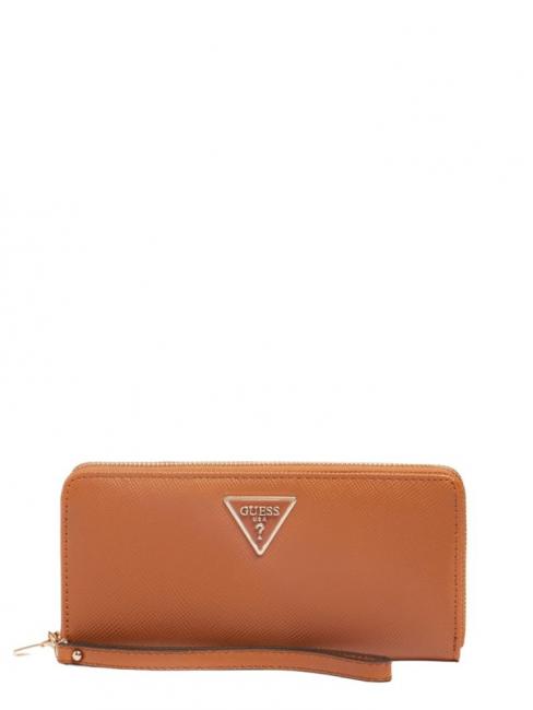 GUESS LAUREL Brieftasche mit Reißverschluss leichter Cognac - Brieftaschen Damen
