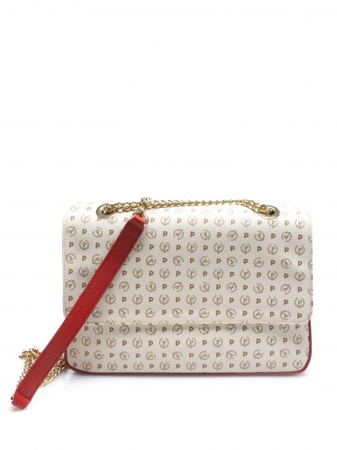 POLLINI HERITAGE CLASSIC Umhängetasche, Umhängetasche elfenbein / lack - Damentaschen