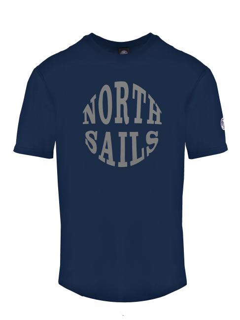 NORTH SAILS ROUND LOGO Baumwoll t-shirt blau marine - Herren-T-Shirts