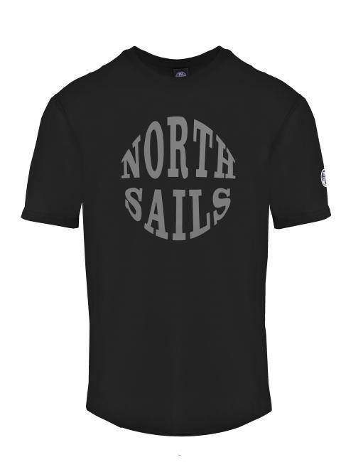 NORTH SAILS ROUND LOGO Baumwoll t-shirt Schwarz - Herren-T-Shirts
