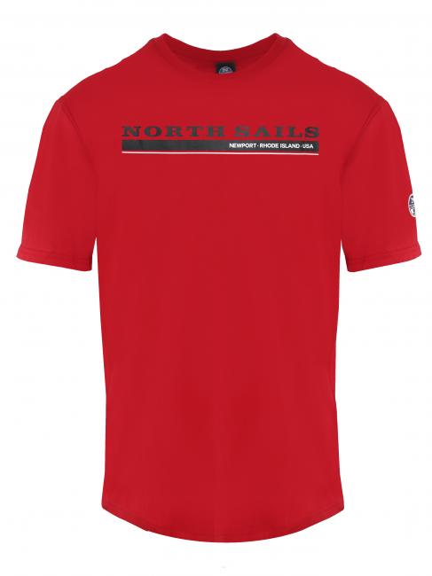 NORTH SAILS NEWPORT Baumwoll t-shirt rot - Herren-T-Shirts