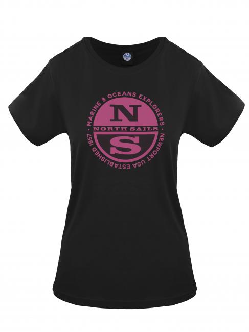 NORTH SAILS MARINE & OCEANS Baumwoll t-shirt Schwarz - T-Shirts und Tops für Damen