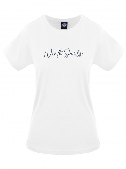 NORTH SAILS LOGO Baumwoll t-shirt Weiß - T-Shirts und Tops für Damen