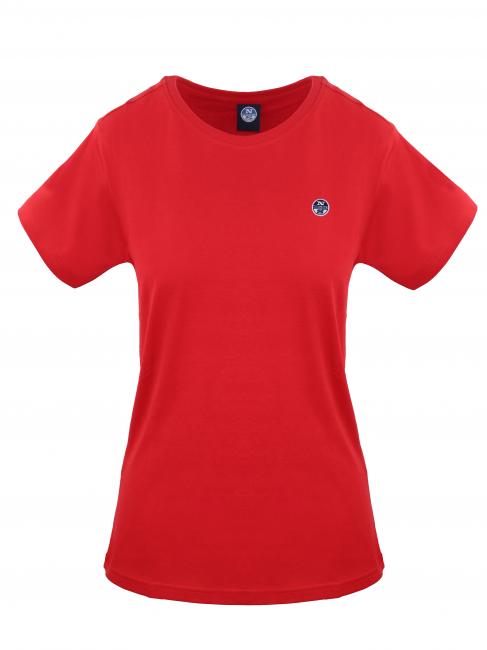 NORTH SAILS ESSENTIAL Baumwoll t-shirt rot - T-Shirts und Tops für Damen