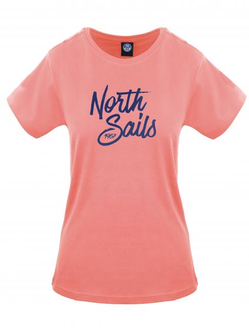 NORTH SAILS 1967 LOGO Baumwoll t-shirt Rose - T-Shirts und Tops für Damen