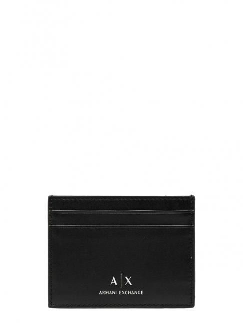 ARMANI EXCHANGE PORTACARD Leder Schwarz - Schlüsselanhänger und Schlüsseletuis
