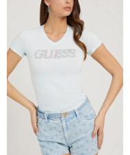 GUESS SS VN TRINE T-Shirt aus Stretch-Baumwolle - T-Shirts und Tops f&uuml;r Damen
