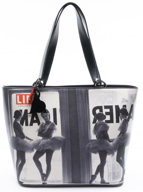 L'ATELIER DU SAC LIFE EMMA Einkaufstasche mit Schulterriemen Tänzer - Damentaschen